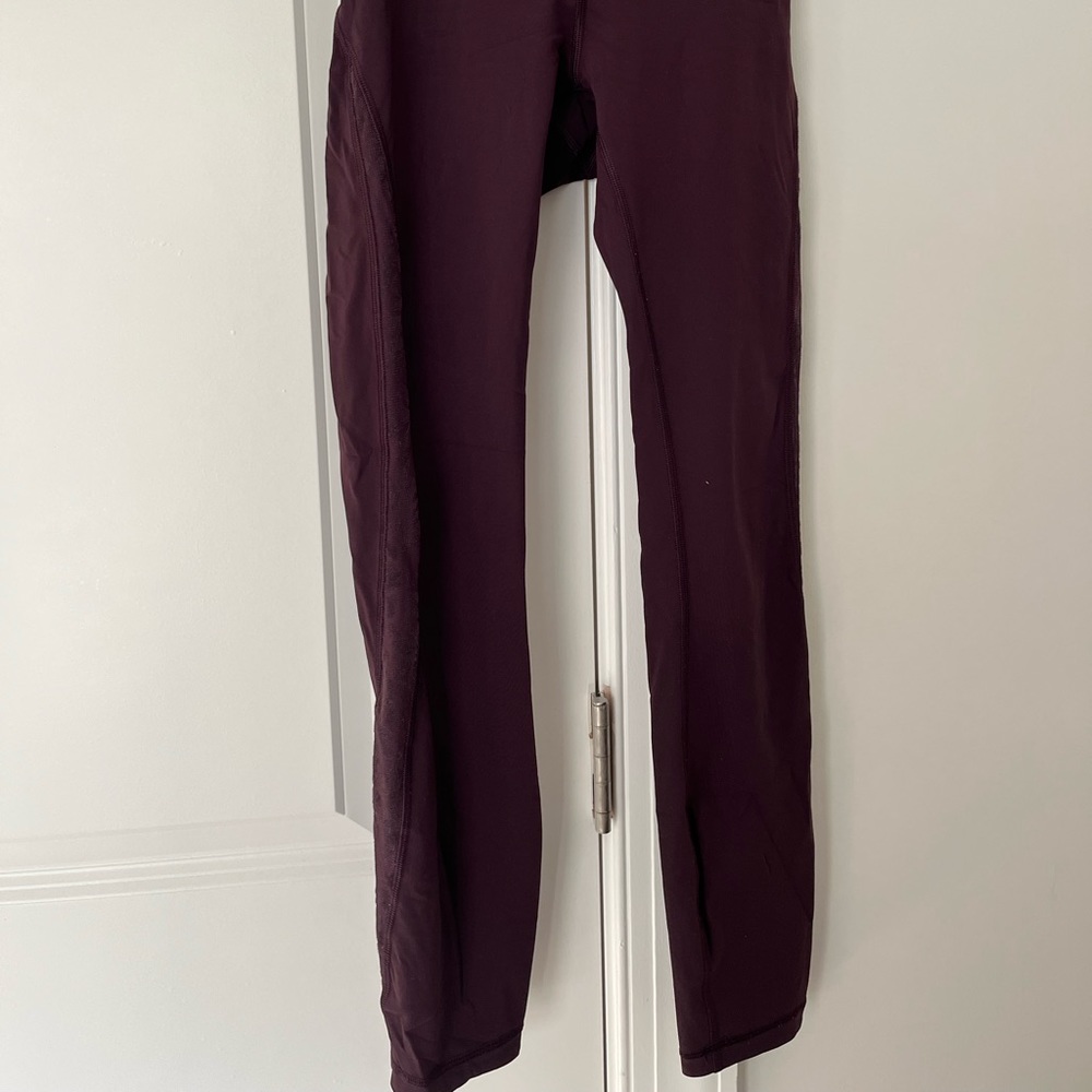 Burgundy Lululemon Leggings - Picture 4 of 7